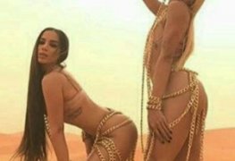 Anitta pagando peitinho no clipe sua cara com pabllo vittar