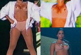 Anitta pagou peitinho no prêmio multi show