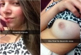 Camila prometeu que mandava nude e mandou