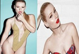 Cantora Iggy Azalea de biquini na praia