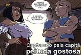 Capturado pela capitã peituda gostosa