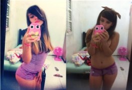 Carolina novinha caiu no Facebook
