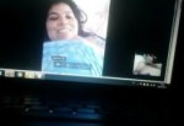 Casada coroa no skype