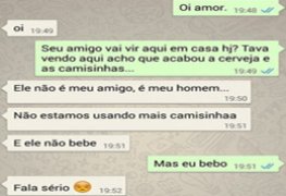 Conversa entre marido corno e esposa no whatsapp