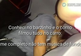 Depois do barzinho na lapa, levei para o uber99 do corninho que filmou eu engasgando no safado e levando gozada na garganta