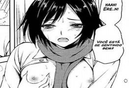 Eren e Mikasa fazendo putaria