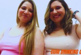 Essas duas gordinhas fodeu bebeu o leite do grupo todo