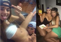 Festinha na casa da Bia com suas amigas putinhas