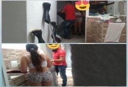 Flagra da casada safada com o entregador