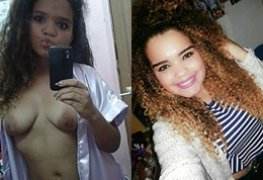 Fotos intima da Karinny gordinha gostosa fazendo selfie na frente do espelho