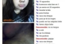 Gordinha novinha em sexo virtual no omegle