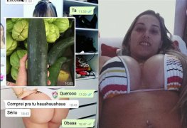 Gostosa carioca socando o pepino na xereca caiu na net