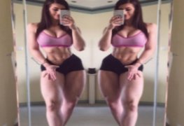 Gostosa linda da academia se exibindo no instagram