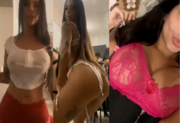 Jaiane Limma da mansão maromba se exibindo na live do insta