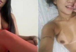 Japonesa rabuda empinada de quatro
