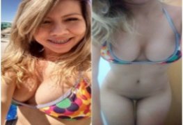 Karol loirinha linda mandou nudes e caiu na net mostrando o boceta lisinha