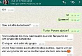 Lídia safada corneando o marido pelo whatsapp