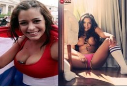 Larissa Riquelme peladinha em fotos e videos.