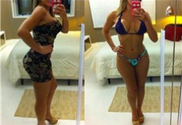Loira deliciosa em fotos peladinha