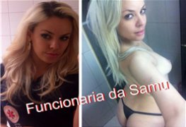 Loira gostosa funcionária do Samu do Rio de Janeiro caiu na net