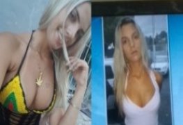 Loira gostosa presa por trafico caiu na net dando a xoxota