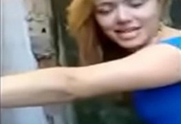 Loira se vingando do namorado