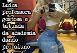 Luiza professora gostosa e tatuada da academia em floripa fodendo com aluno