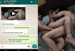 Marido pega a esposa fodendo com dois caras e joga na net