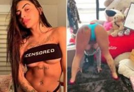 Mc Mirella Pagou peitinho de cabeça pra baixo