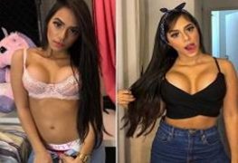 Mirella e Mariely Santos peladas rebolando gostoso