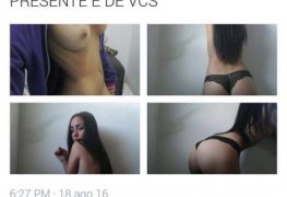 Morena gostosa postou nudes no Twitter