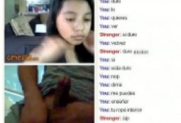 Morena novinha provocando o safado no omegle