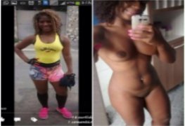 Mulata sambista gostosa caiu na net se preparando pro carnaval