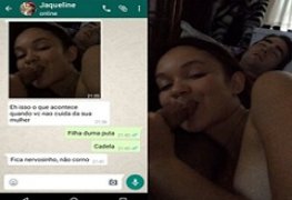 Ninfeta chifra namorado e manda vídeo pra ele