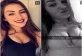 Novinha foi se exibir para o amigo no Snapchat e caiu pelada