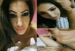 Novinha gata gravou a foda com o namorado