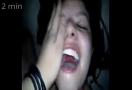 Novinha Levou Tapa na Cara e Chupou até Engasgar