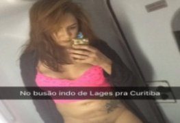 Novinha pelada no busão indo pra Curitiba