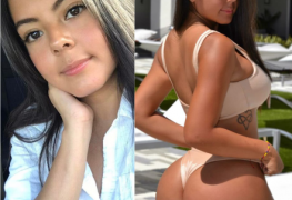 Novinha perfeita com um belo corpo e peitos grandes