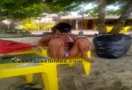 Olha como a morena de Taubaté vai a praia