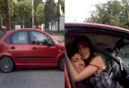 Pegou a noiva em flagrante dando no carro do amigo
