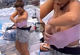 Rafa Kalimann pagando peitinho no BBB 20 02