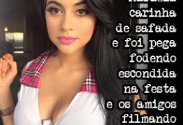 Rafaela carinha de puta foi pega fodendo escondida na festa e os amigos filmaram