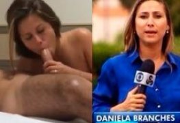 Repórter Daniela Branches caiu na net fazendo sexo com marido