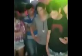 Safada novinha dando pra vários no baile funk