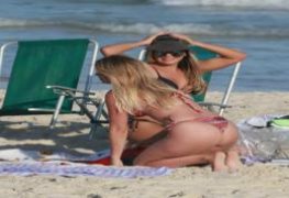 Susana Werner na praia