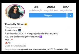 Thatielly Silva rainha da vaquejada de Paraibano - MA caiu na net