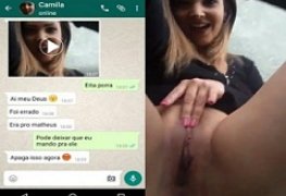 Vídeo da loirinha tocando siririca caiu no grupo da família