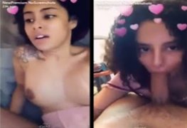 Vídeo de morena linda do Snapchat