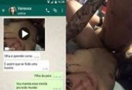 Vanessa liberando a sua buceta e mandou vídeo pro namorado corno